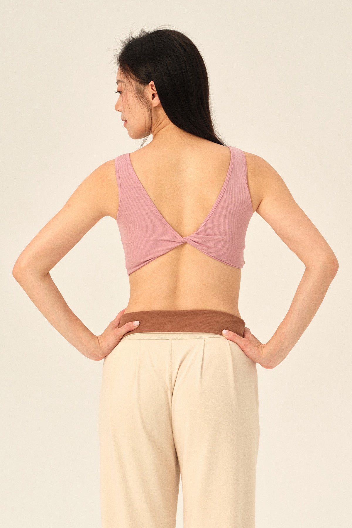 Isolde Tencel Cloud Ruched Twist Wide Strap Bralette