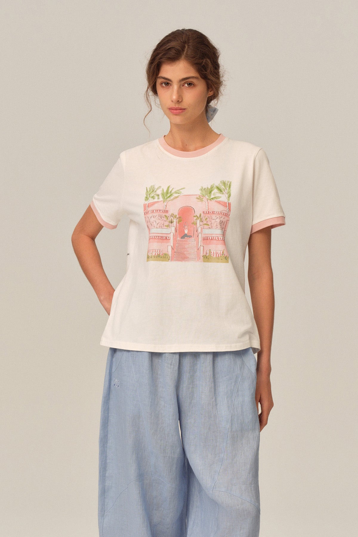 Weiwei Outdoor Yoga Relaxed Cotton T-Shirt