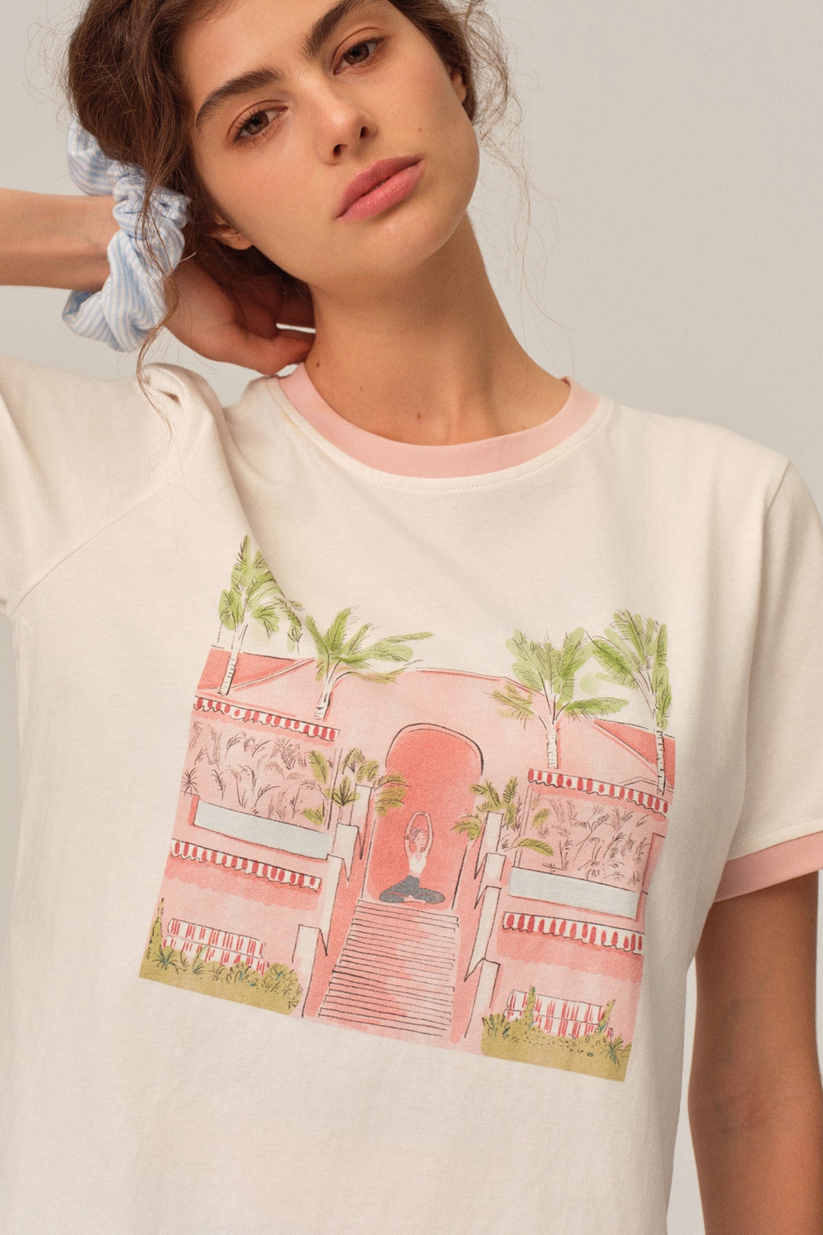 Weiwei Outdoor Yoga Relaxed Cotton T-Shirt