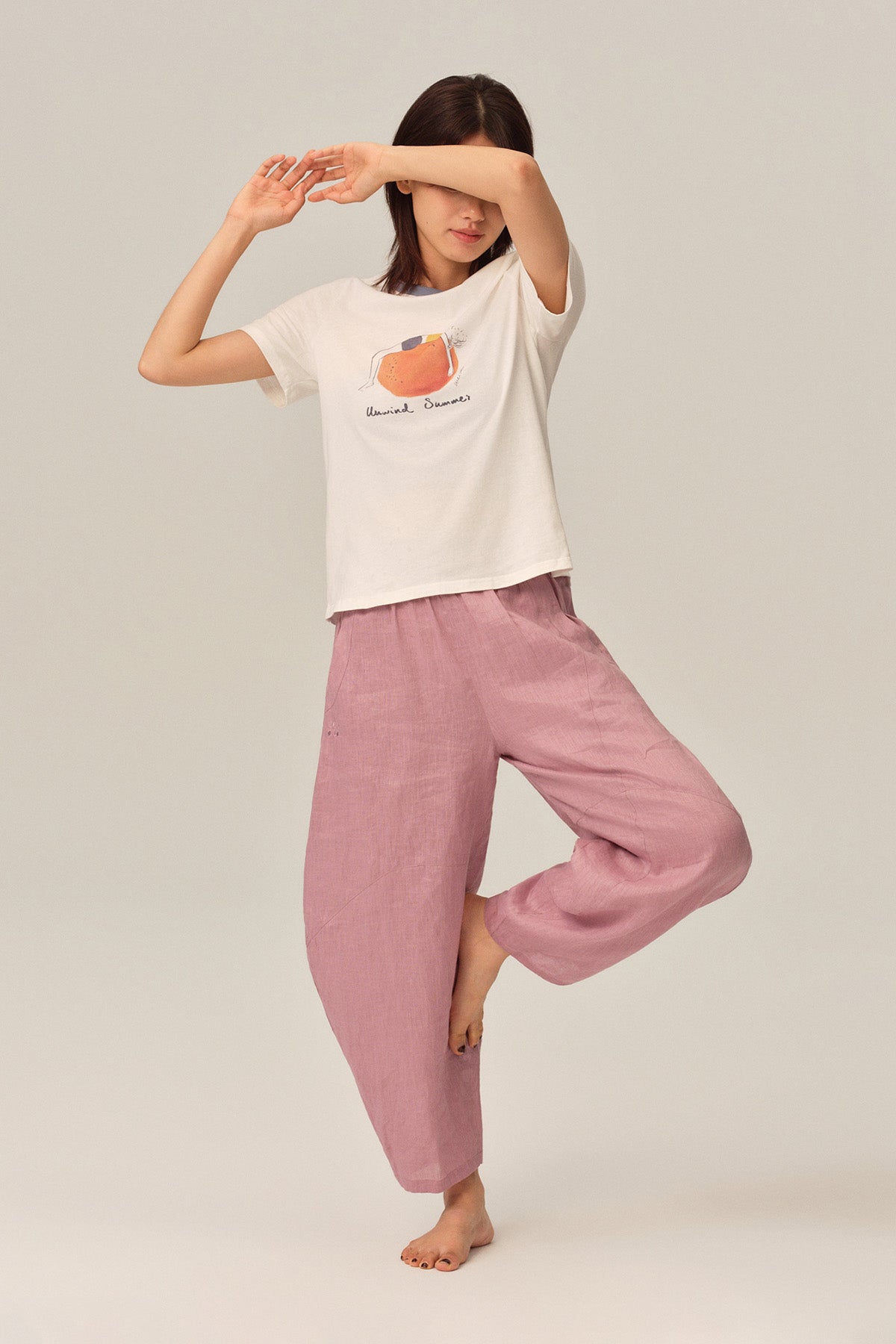 Weiwei Orange Girl Relaxed Cotton T-Shirt
