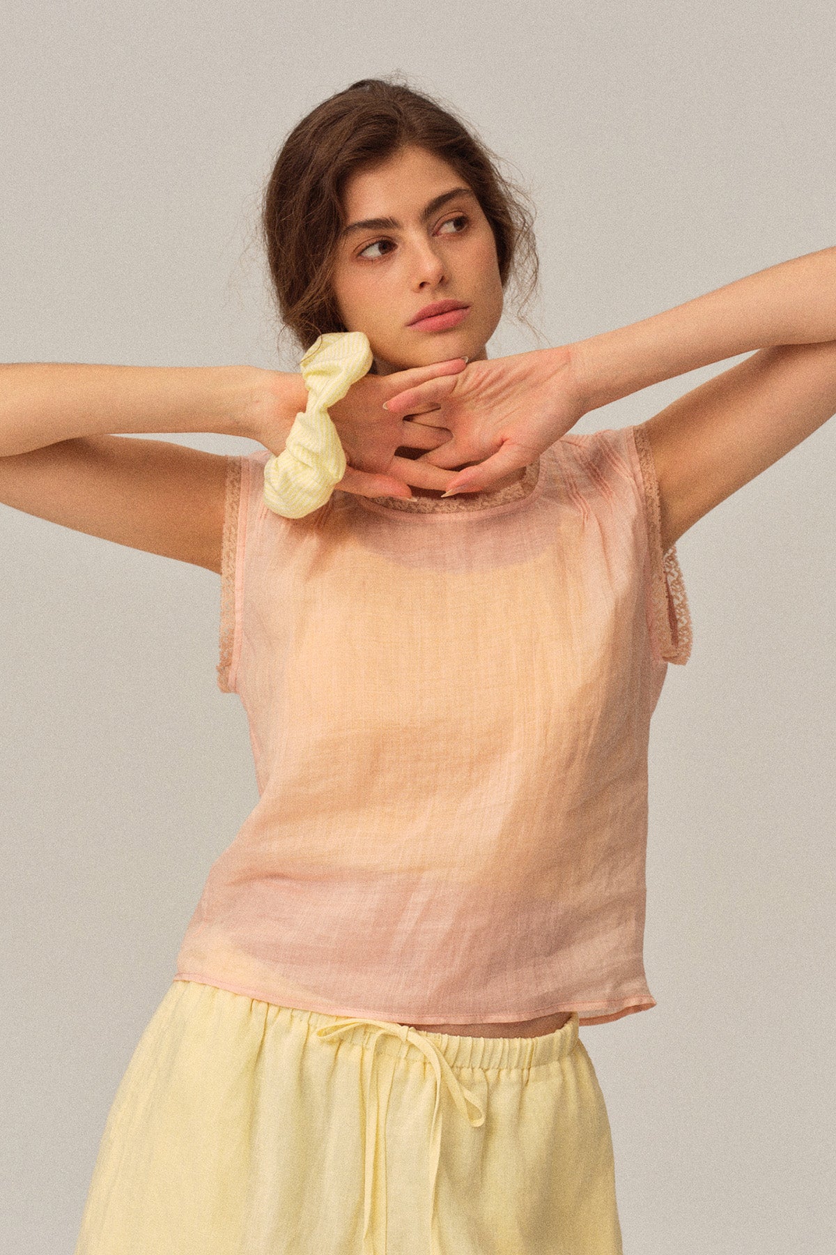 Versatile Lazy Style Striped & Solid Color Scrunchie