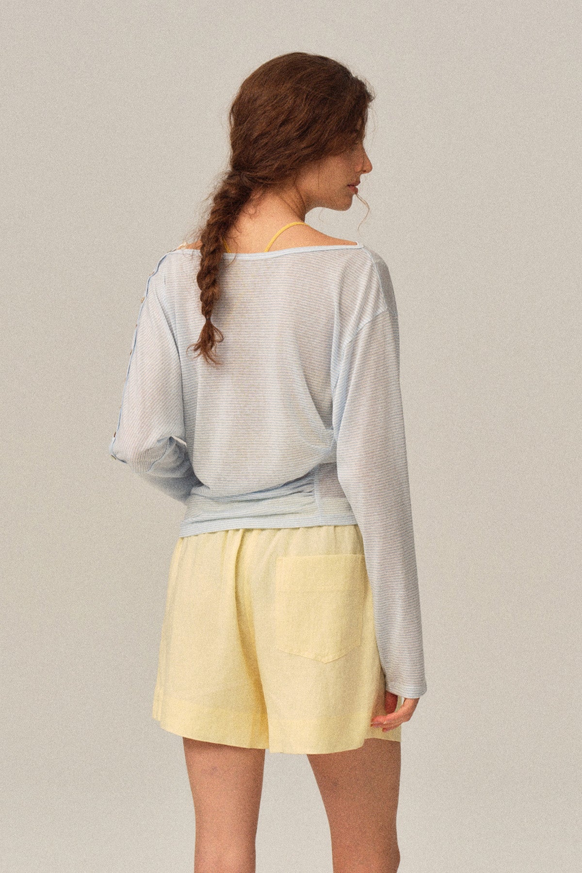 Marnie Tencel Blend Breathable Waist Defensive Sun Protection Knit T-shirt