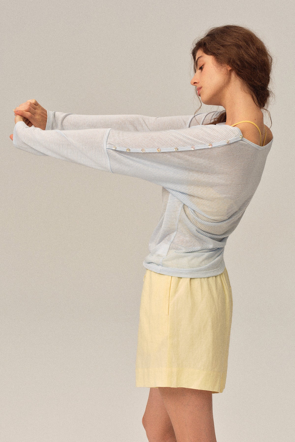 Marnie Tencel Blend Breathable Waist Defensive Sun Protection Knit T-shirt