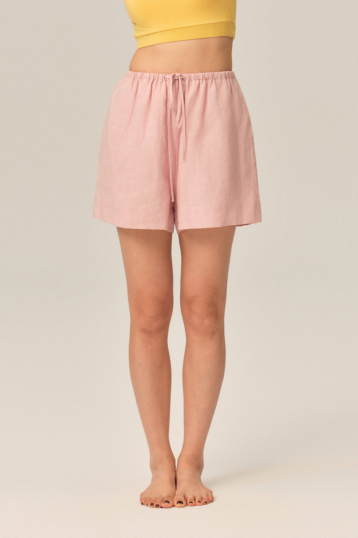 Elowen Tencel Linen Loose Casual Shorts