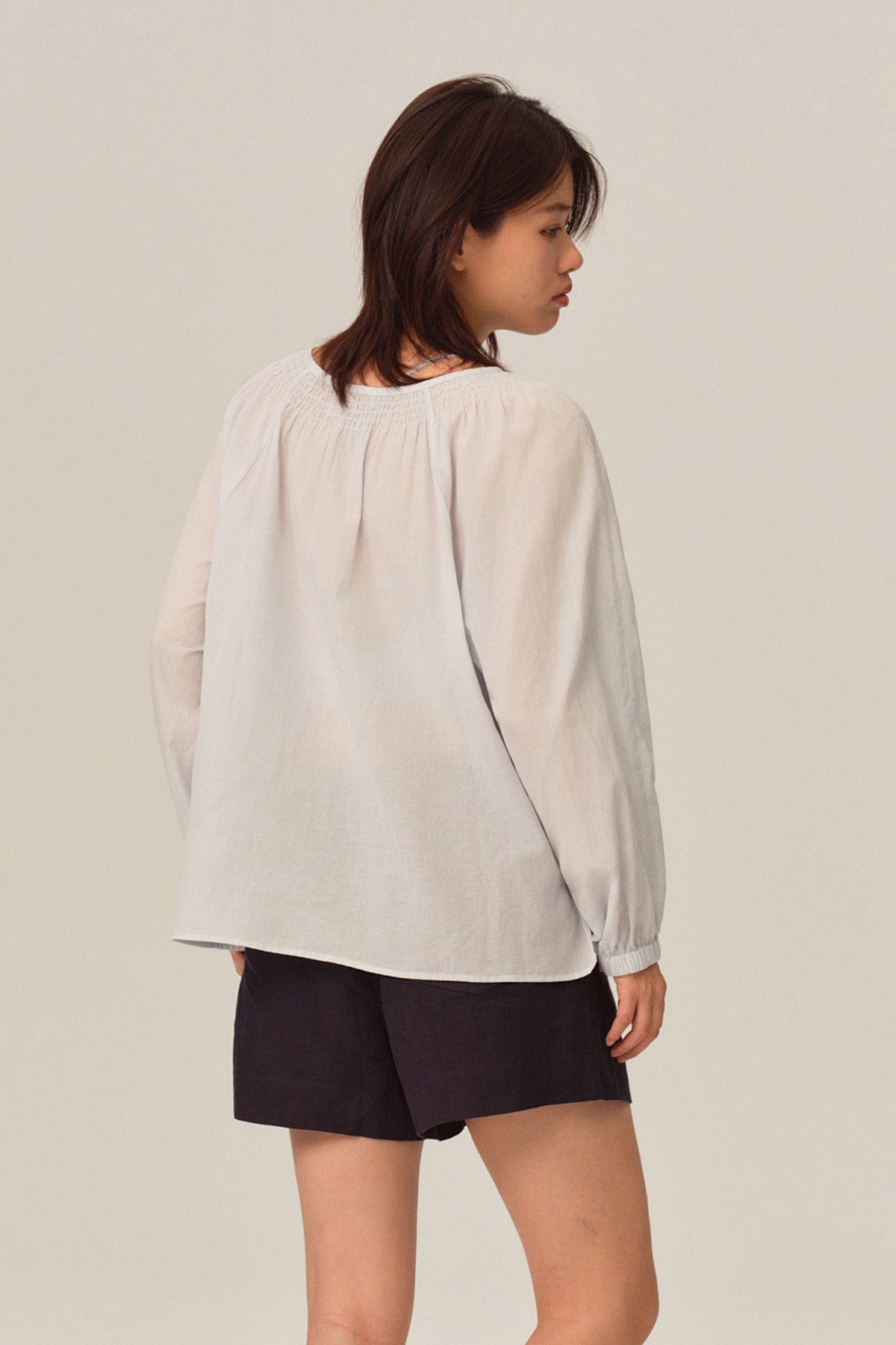 Florence Tencel Linen Loose Babydoll Blouse