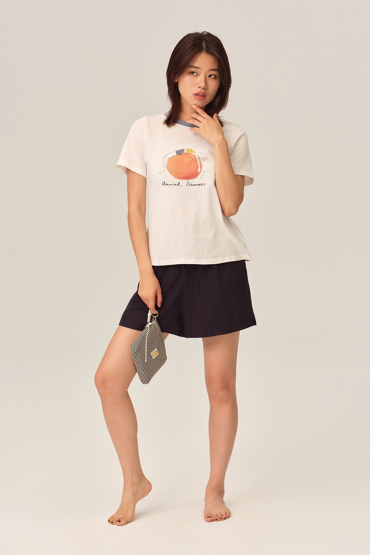 Elowen Tencel Linen Loose Casual Shorts