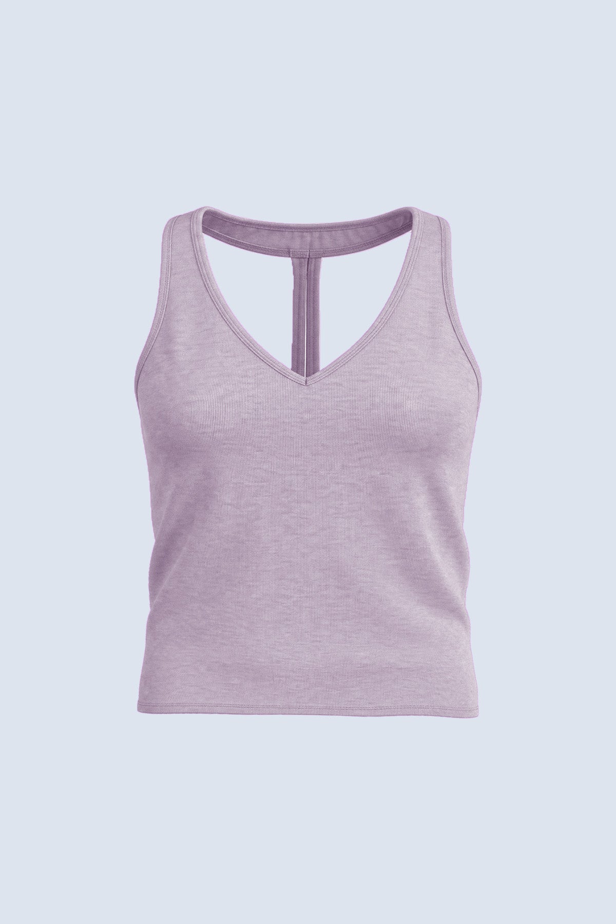 Ava Halter T-Back V-Neck Crop Tank Top