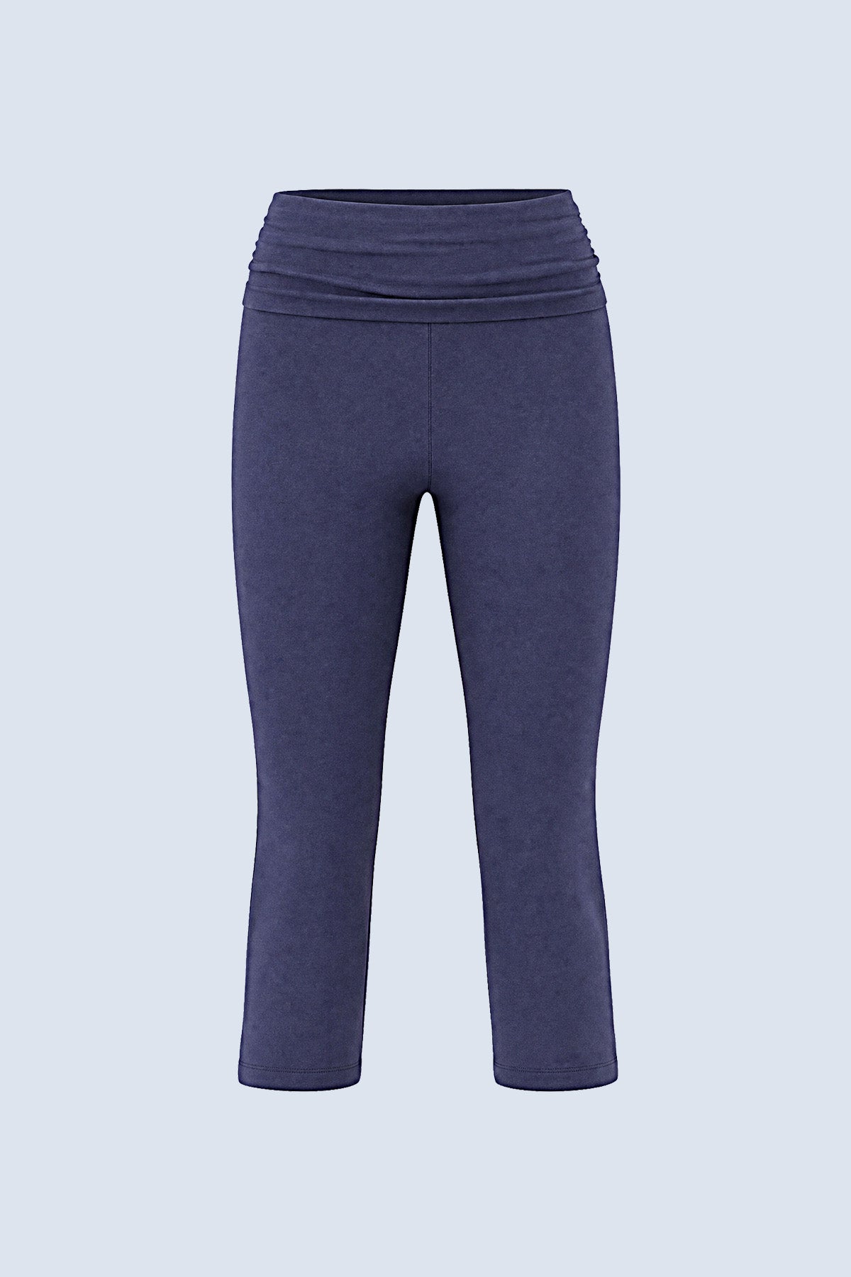 Mia Bamboo Wide-Waist Flare Crop Trousers