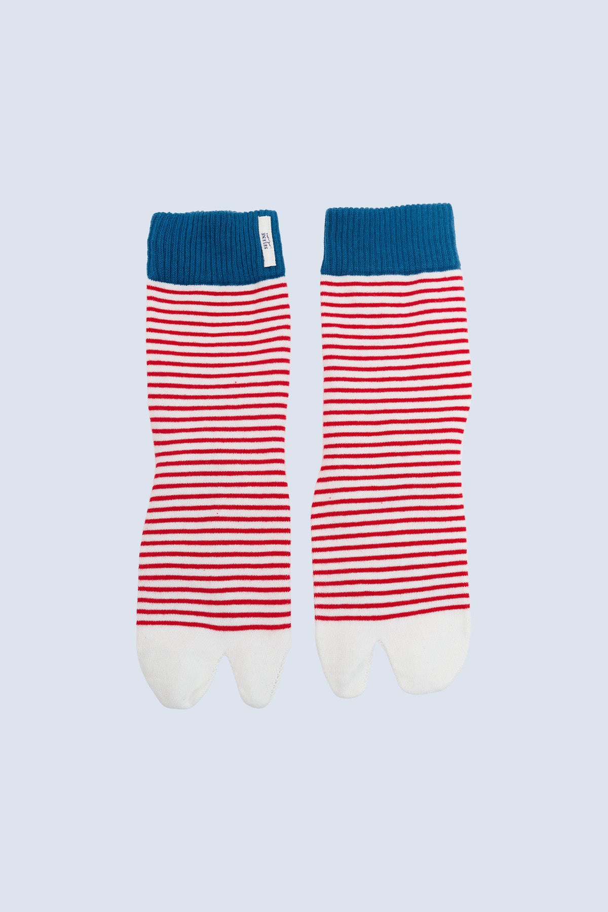 Lily Cotton-Blend Stripe Yoga Toe Socks