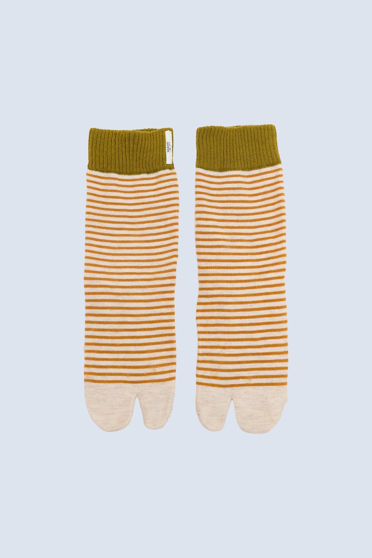Lily Cotton-Blend Stripe Yoga Toe Socks