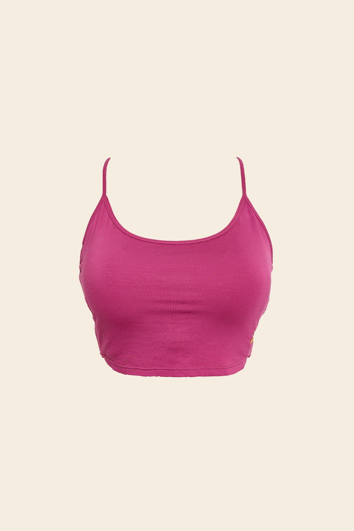 Ophelia Bamboo Cloud Back-Tie Cropped Sports Bra