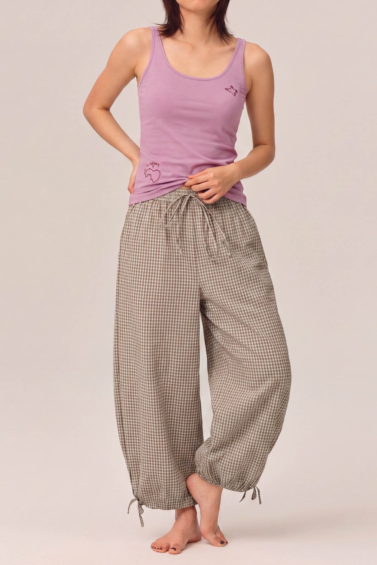 Ava Cloud-Like Embroidered Stretchy Slim-Fit Tank Top