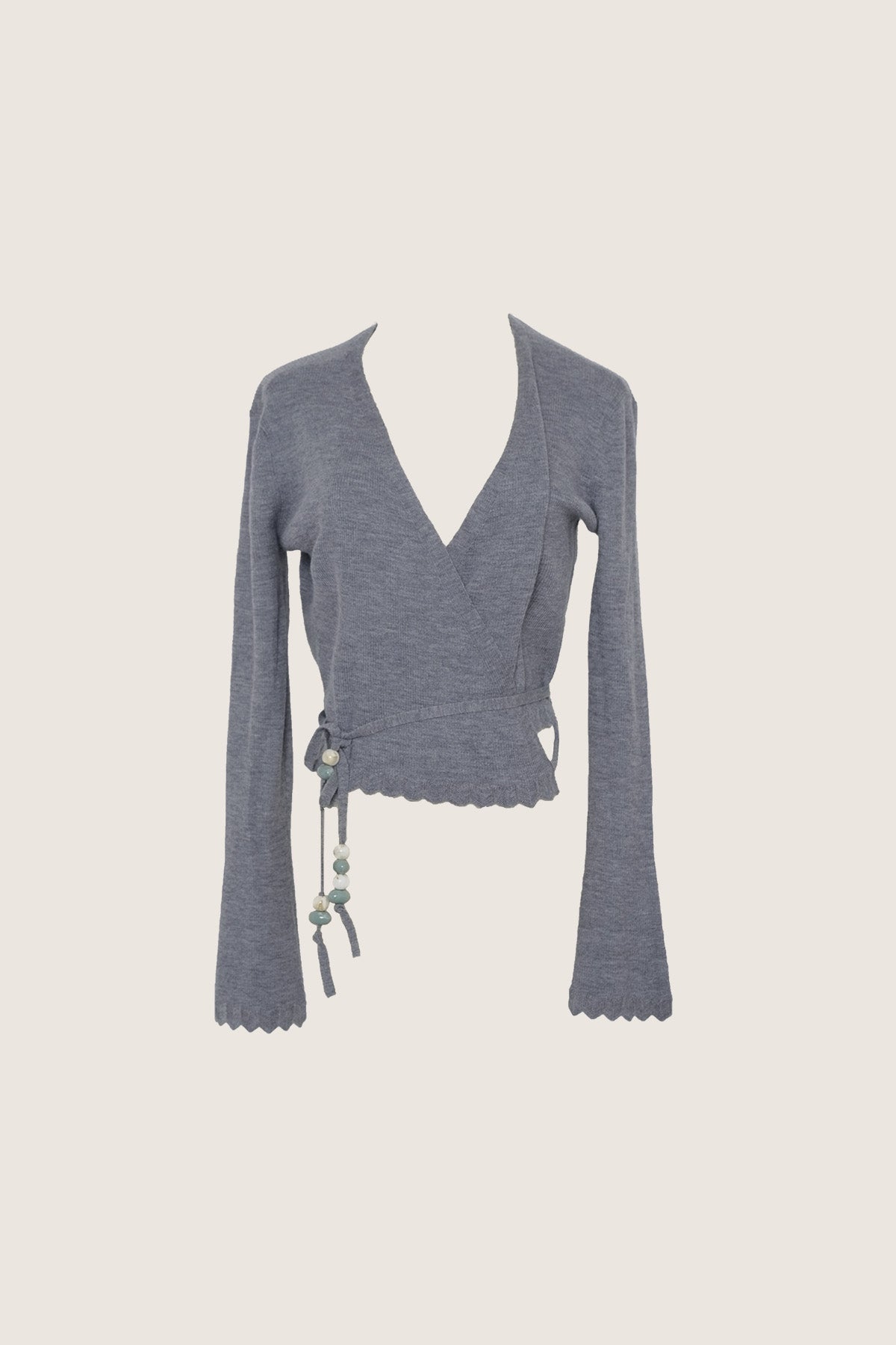 Everleigh 100% Merino Wool Pendant Cross-Tie Cardigan