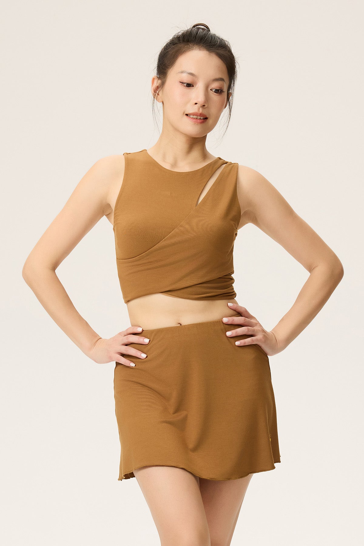 Bella Crescent Cut-out Bamboo Tank