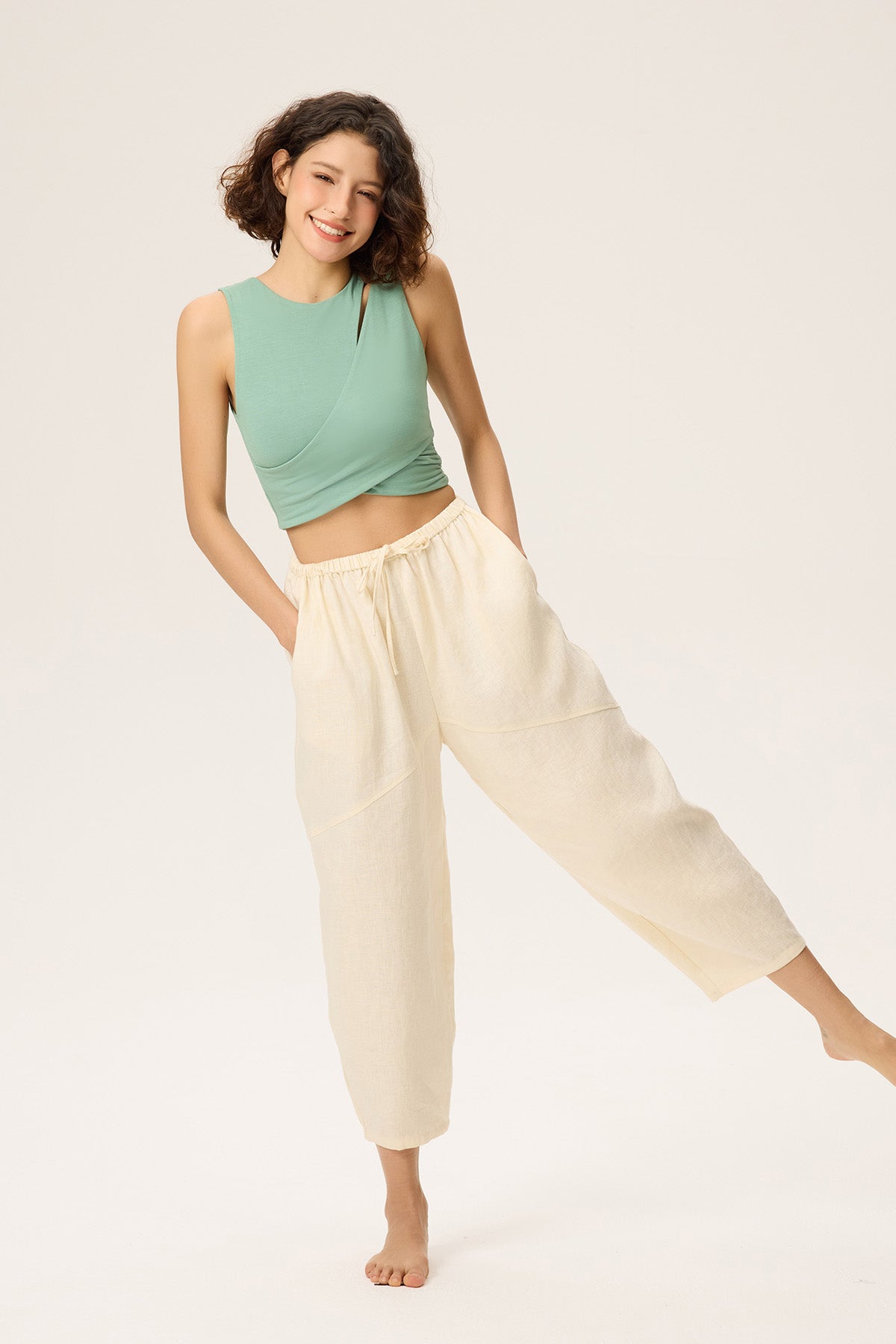 Bella Crescent Cut-out Bamboo Tank