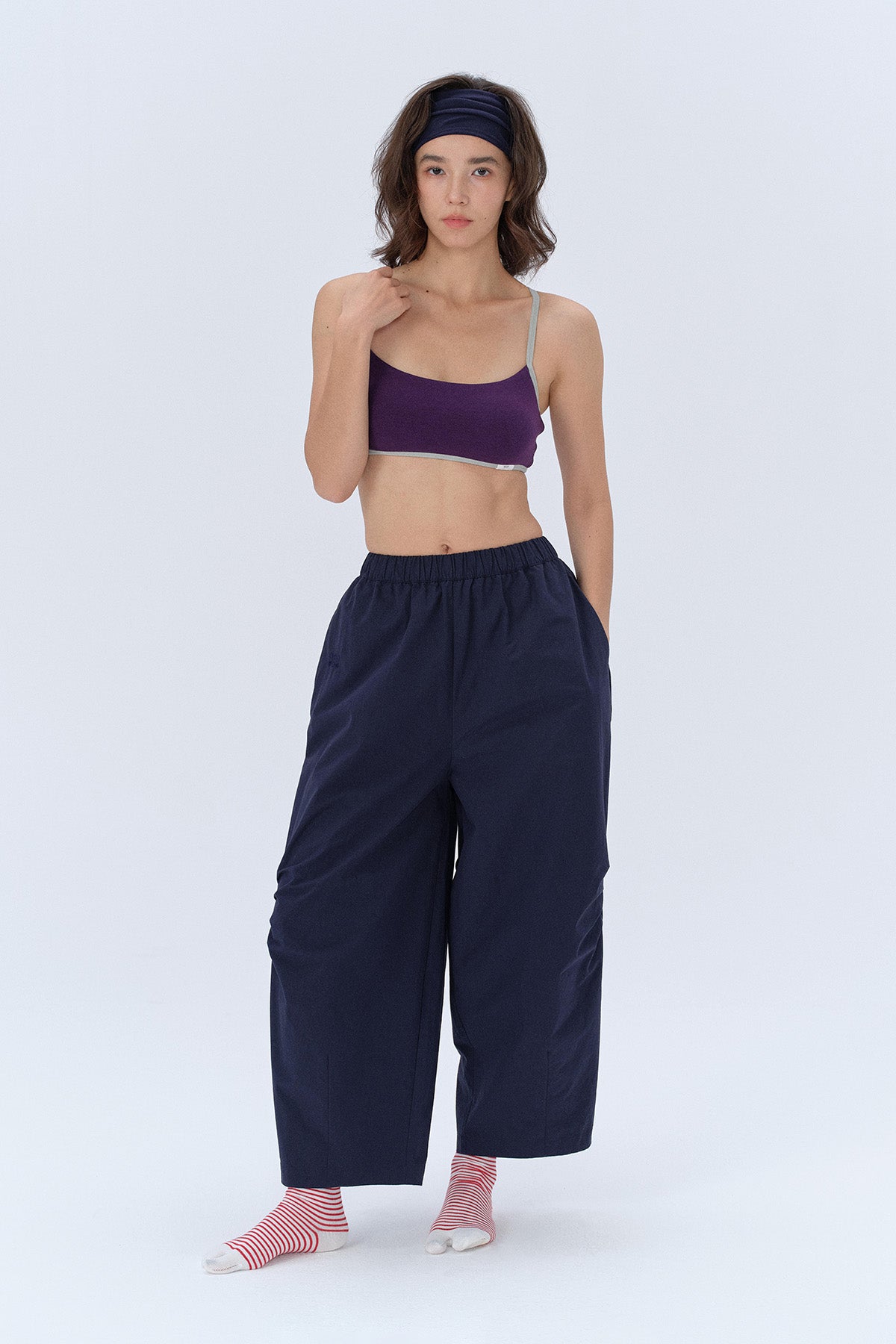 Ruby Square-Neck Cross-Back Crop Tank Top