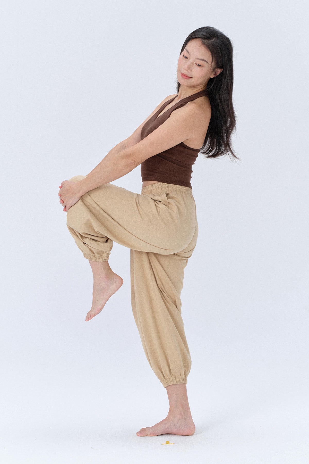 Hazel Lantern Drawstring Logo Trousers