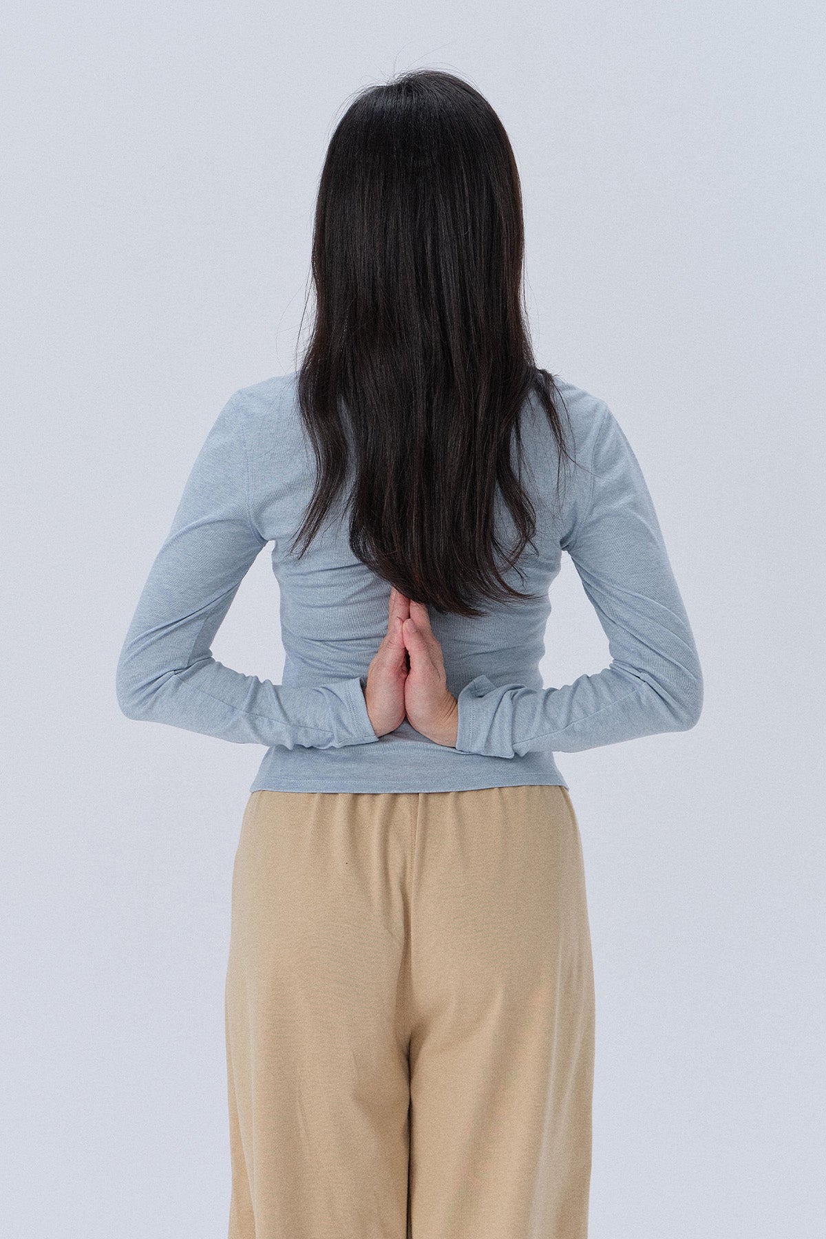 Chloe Henley Wrap Detachable Long-Sleeve Top