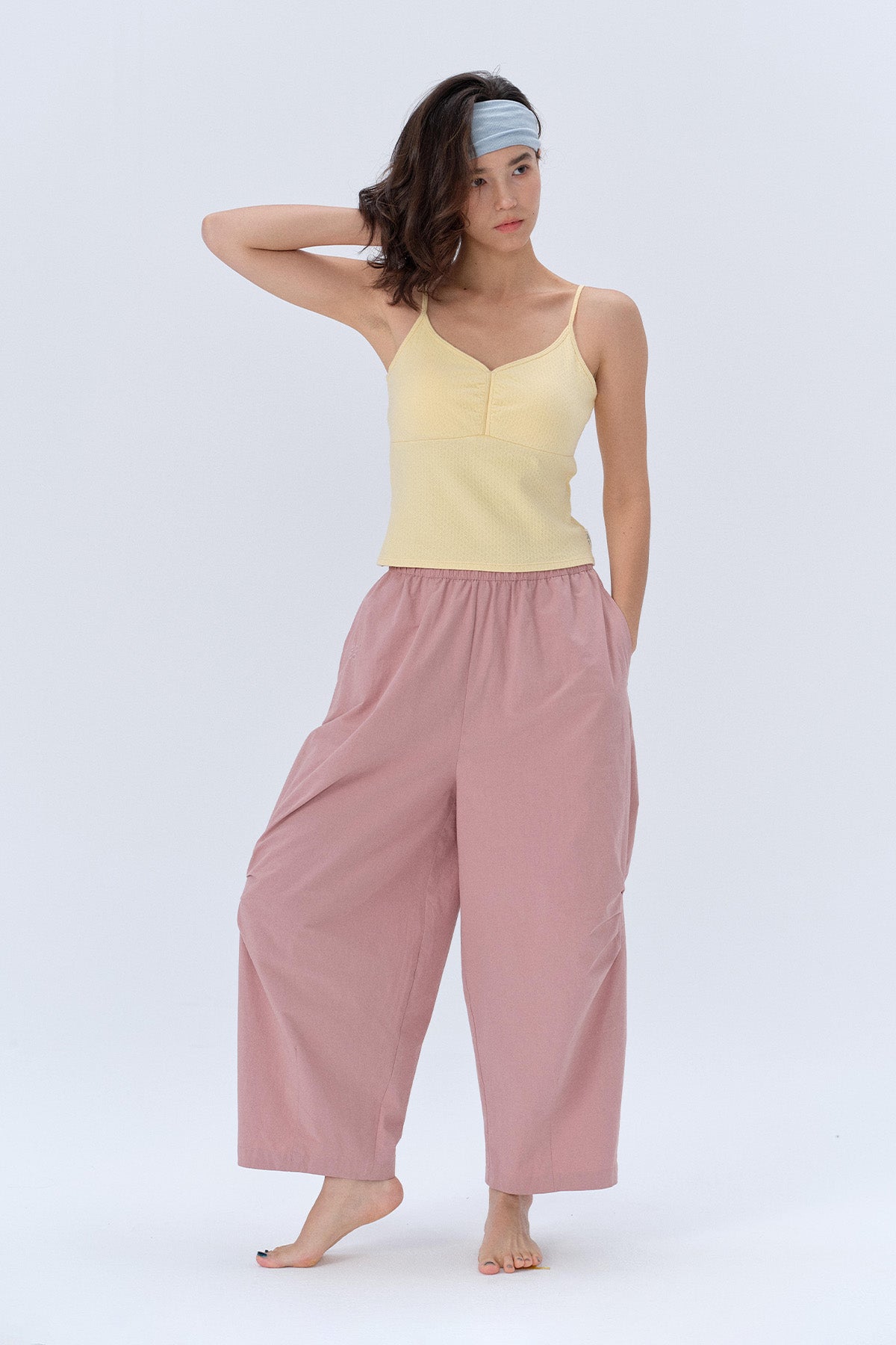 Zoe V-Neck Jacquard Padded Cami Top