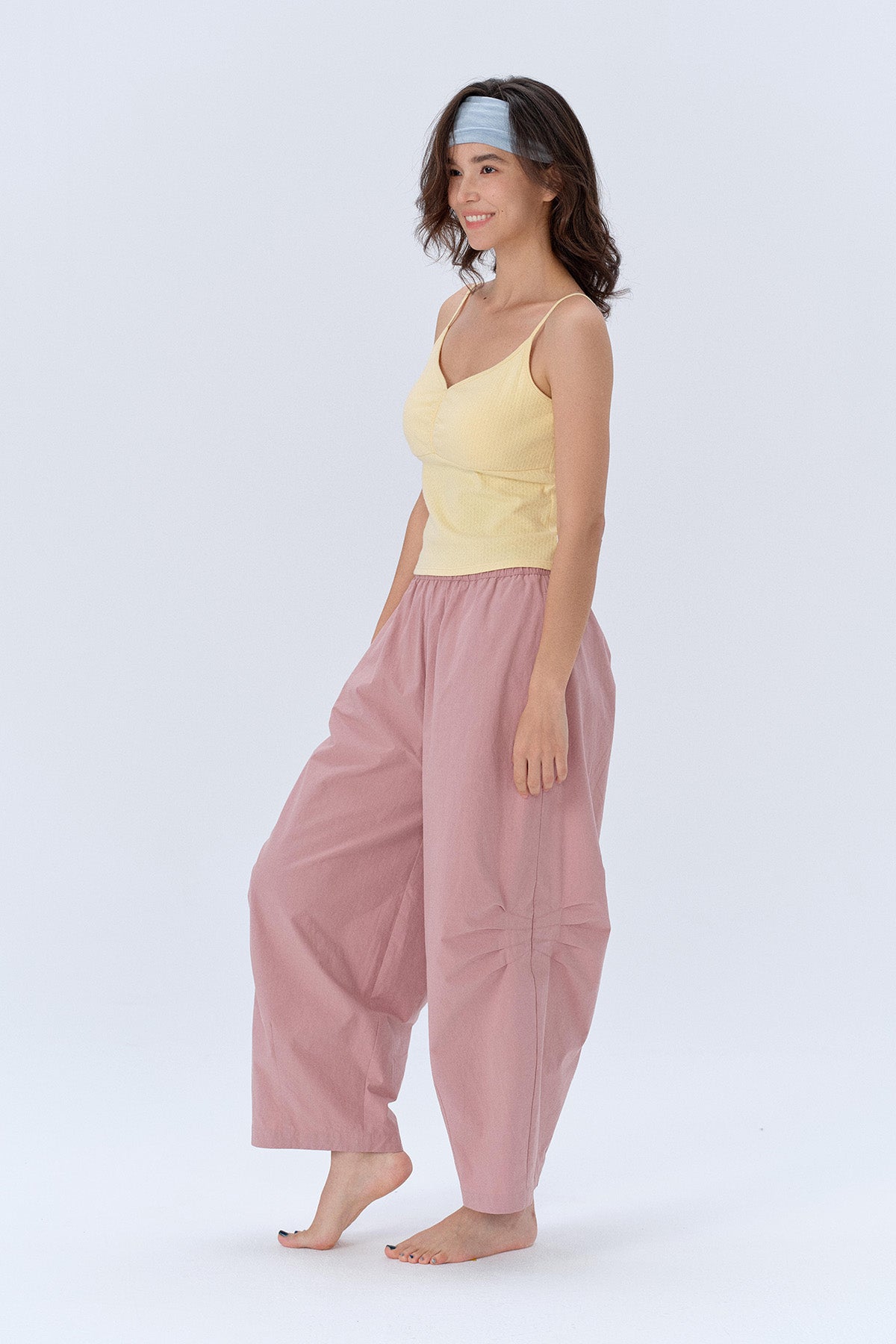 Zoe V-Neck Jacquard Padded Cami Top