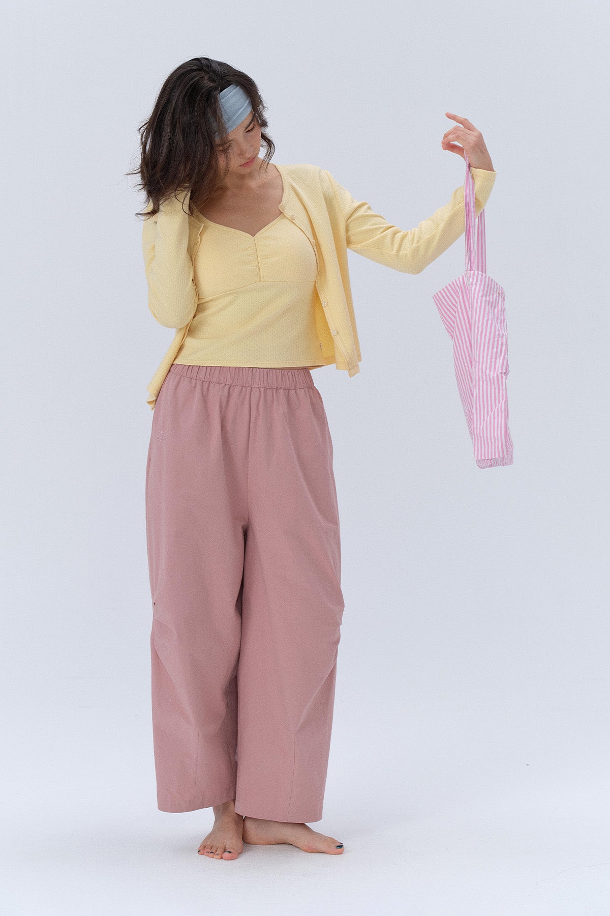 Ella Cropped Jacquard Round-Neck Cardigan