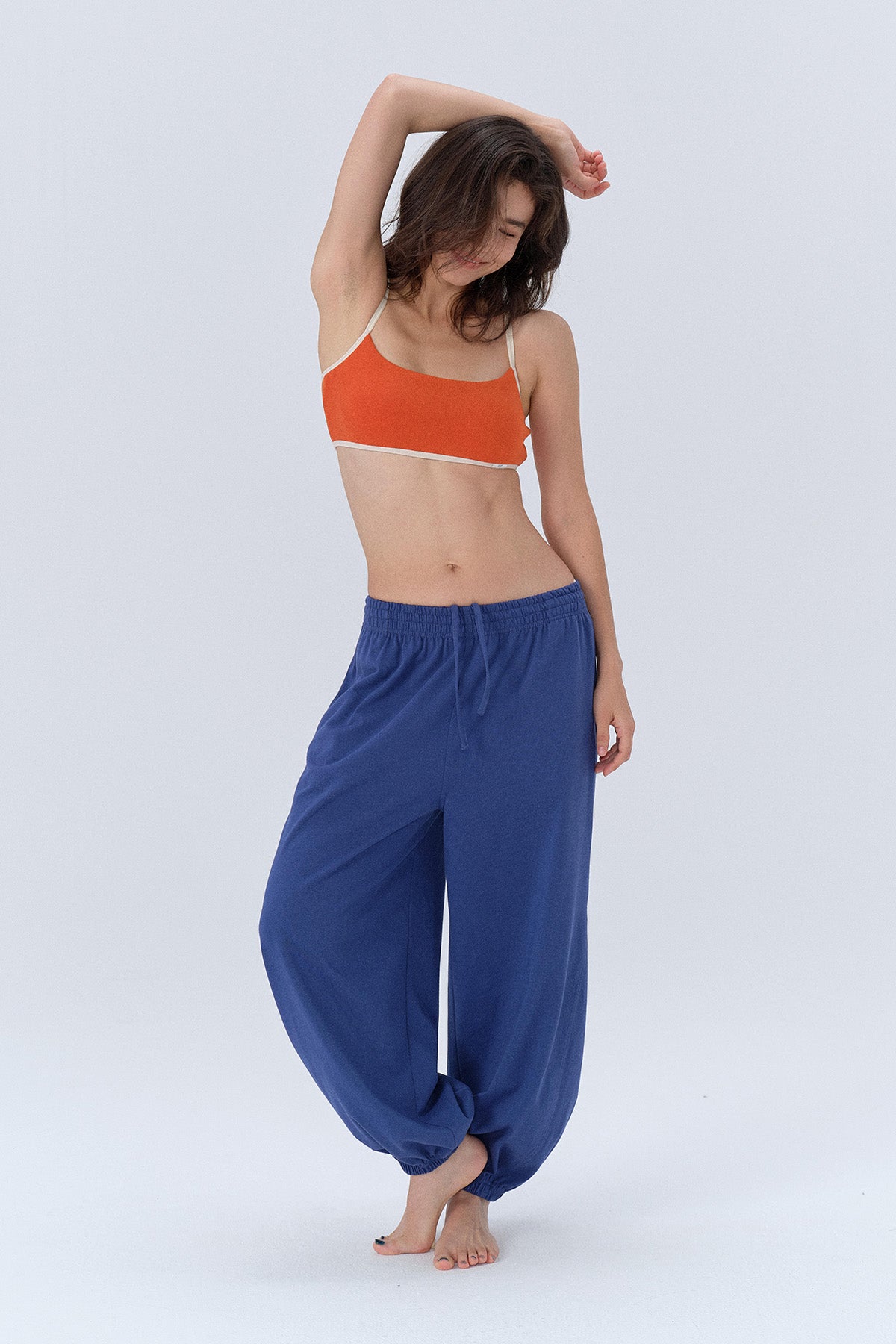 Ruby Square-Neck Cross-Back Crop Tank Top