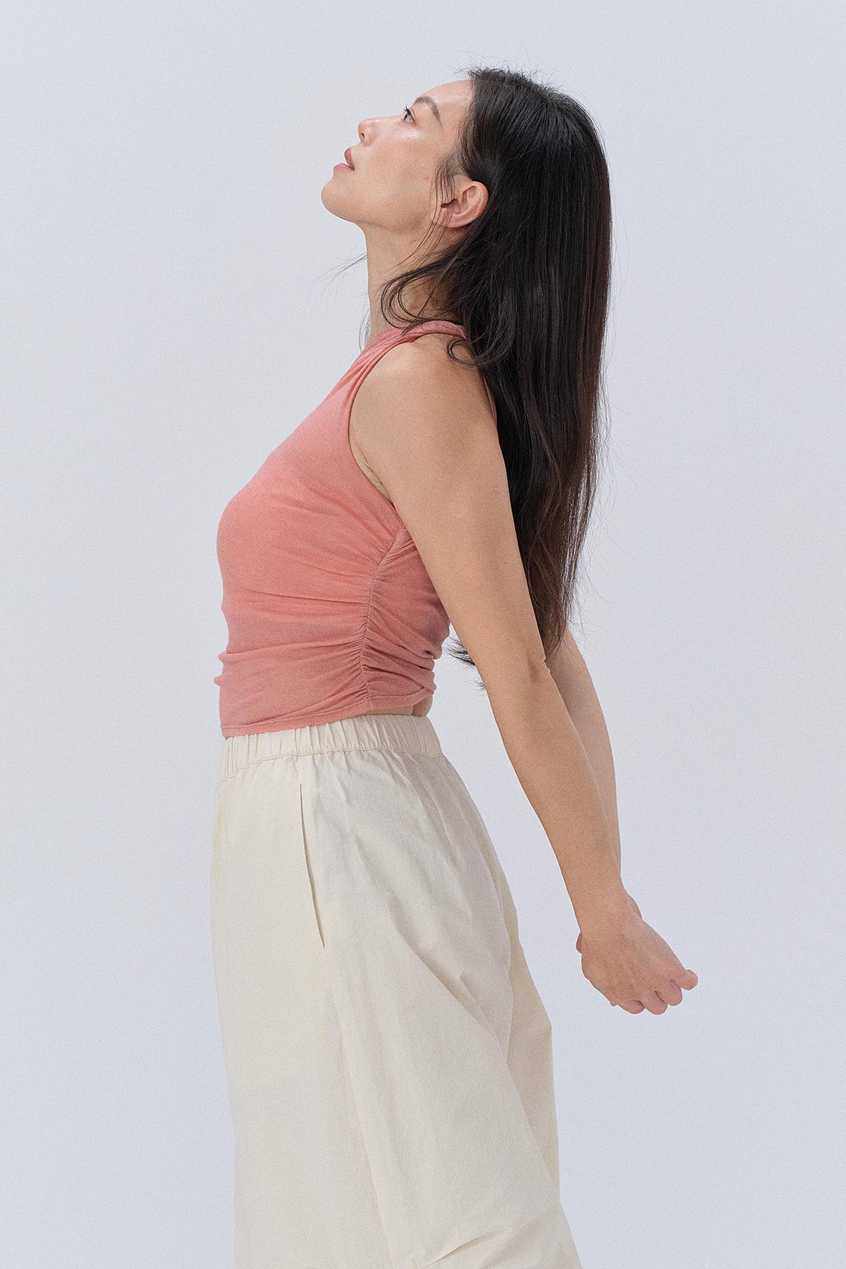 Ivy Asymmetric One-Shoulder Twist Tank Top