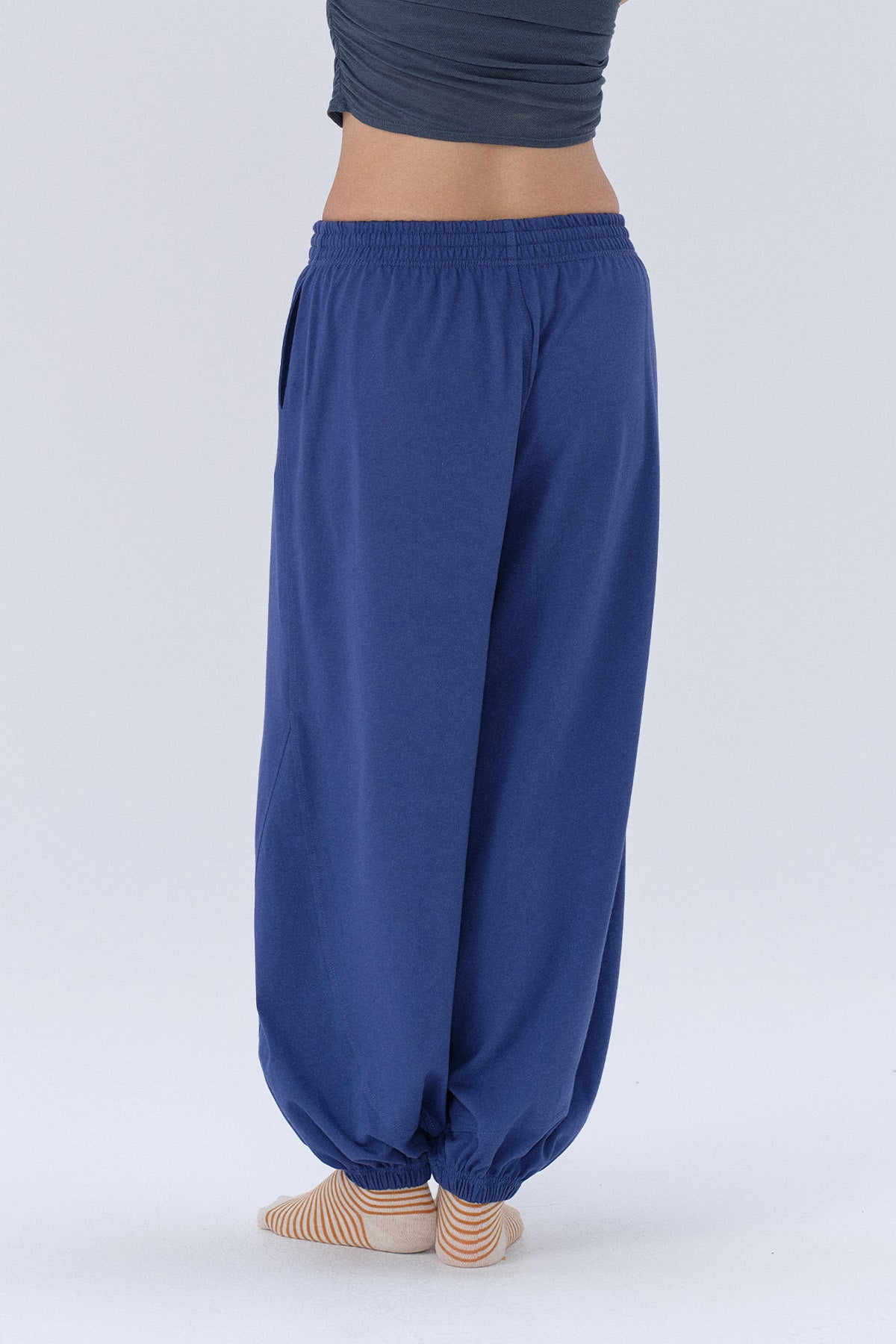 Hazel Lantern Drawstring Logo Trousers