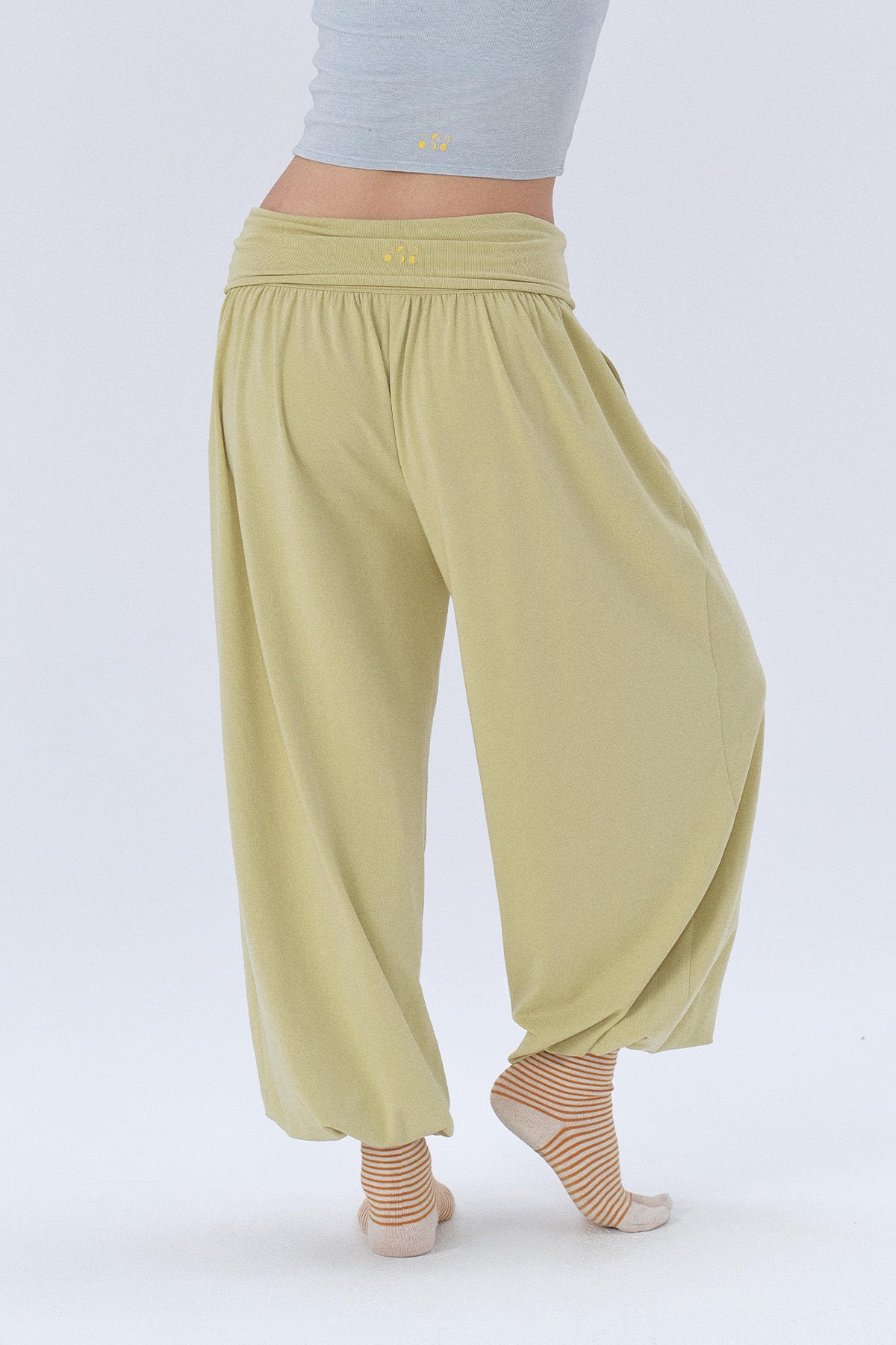 Grace Modal Cocoon Wide-Waist Crop Trousers