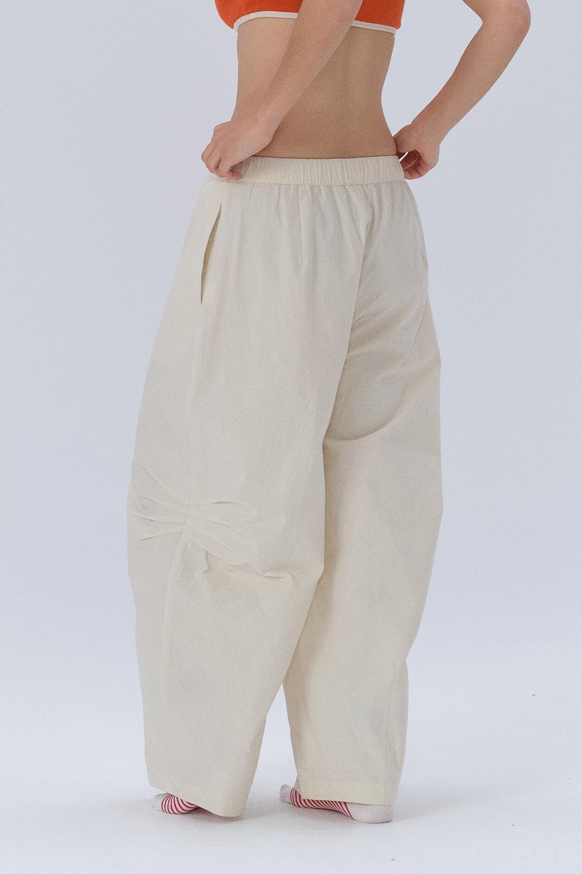 Nora Balloon Cocoon Tucked Trousers